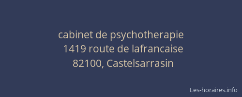 cabinet de psychotherapie