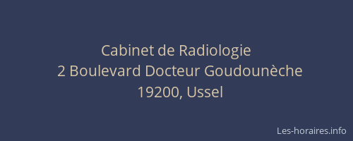 Cabinet de Radiologie