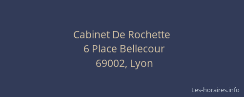 Cabinet De Rochette
