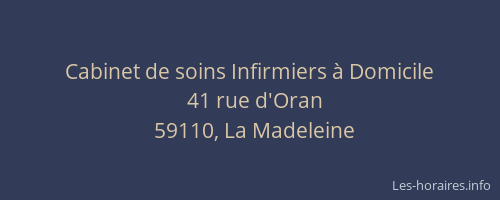Cabinet de soins Infirmiers à Domicile