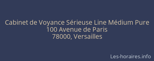 Cabinet de Voyance Sérieuse Line Médium Pure