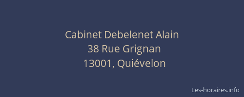 Cabinet Debelenet Alain