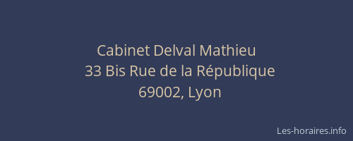 Cabinet Delval Mathieu