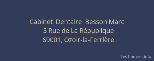 Cabinet  Dentaire  Besson Marc