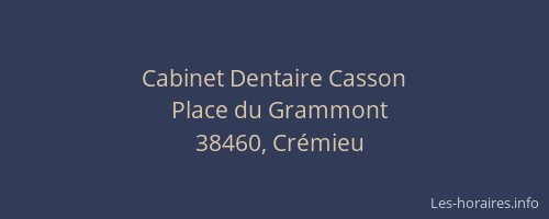 Cabinet Dentaire Casson