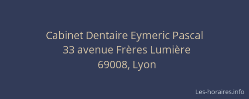 Cabinet Dentaire Eymeric Pascal