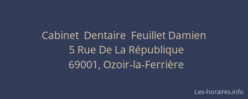 Cabinet  Dentaire  Feuillet Damien