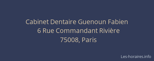 Cabinet Dentaire Guenoun Fabien