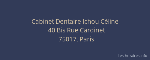Cabinet Dentaire Ichou Céline