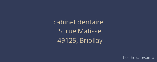 cabinet dentaire