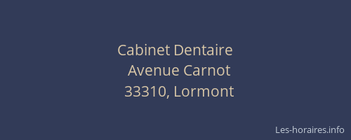 Cabinet Dentaire