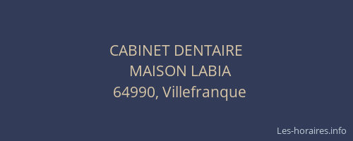 CABINET DENTAIRE