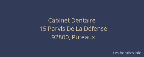 Cabinet Dentaire