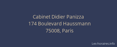Cabinet Didier Panizza