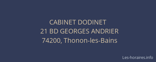 CABINET DODINET