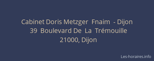 Cabinet Doris Metzger  Fnaim  - Dijon