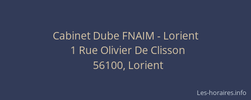 Cabinet Dube FNAIM - Lorient