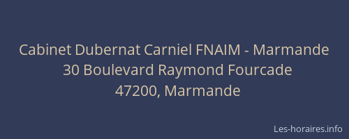 Cabinet Dubernat Carniel FNAIM - Marmande