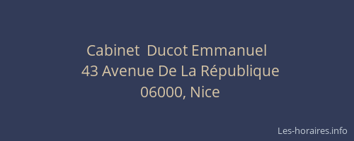 Cabinet  Ducot Emmanuel
