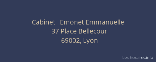 Cabinet   Emonet Emmanuelle