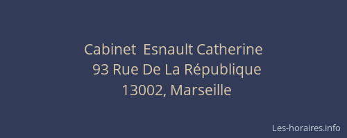 Cabinet  Esnault Catherine