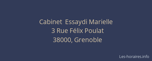 Cabinet  Essaydi Marielle
