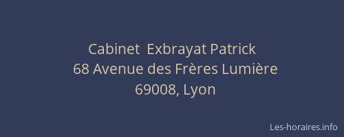 Cabinet  Exbrayat Patrick