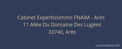 Cabinet Expertissimmo FNAIM - Arès