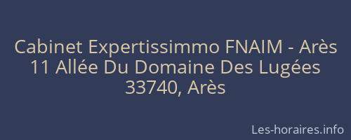 Cabinet Expertissimmo FNAIM - Arès