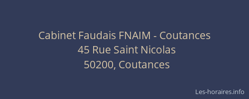 Cabinet Faudais FNAIM - Coutances