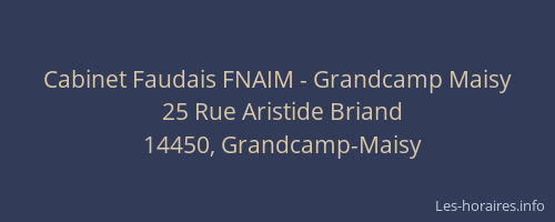 Cabinet Faudais FNAIM - Grandcamp Maisy