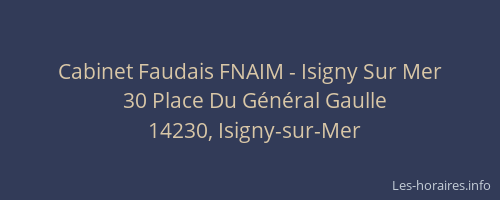 Cabinet Faudais FNAIM - Isigny Sur Mer