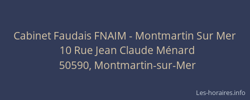 Cabinet Faudais FNAIM - Montmartin Sur Mer