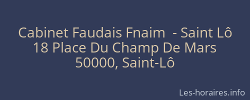 Cabinet Faudais Fnaim  - Saint Lô