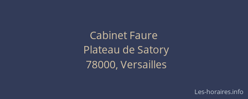 Cabinet Faure