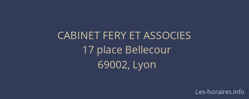 CABINET FERY ET ASSOCIES