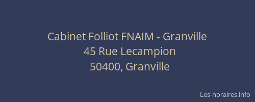 Cabinet Folliot FNAIM - Granville