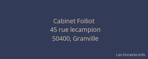 Cabinet Folliot