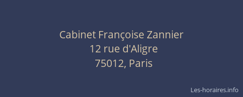 Cabinet Françoise Zannier