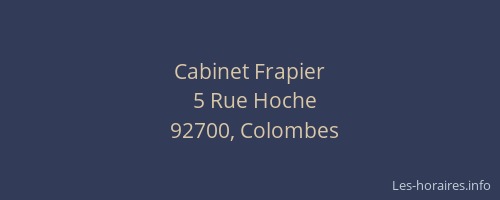 Cabinet Frapier
