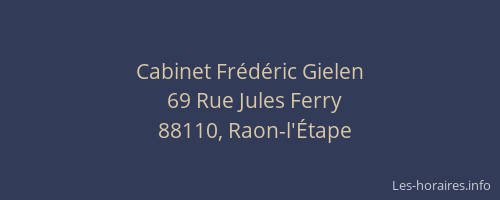 Cabinet Fr&eacute;d&eacute;ric Gielen