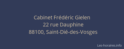 Cabinet Fr&eacute;d&eacute;ric Gielen