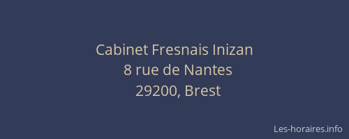 Cabinet Fresnais Inizan