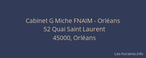 Cabinet G Miche FNAIM - Orléans