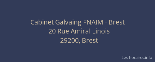 Cabinet Galvaing FNAIM - Brest