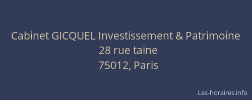 Cabinet GICQUEL Investissement & Patrimoine
