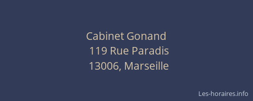 Cabinet Gonand