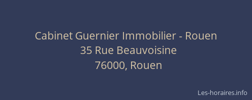 Cabinet Guernier Immobilier - Rouen