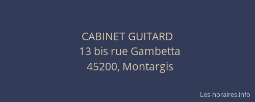 CABINET GUITARD