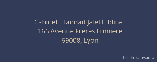 Cabinet  Haddad Jalel Eddine